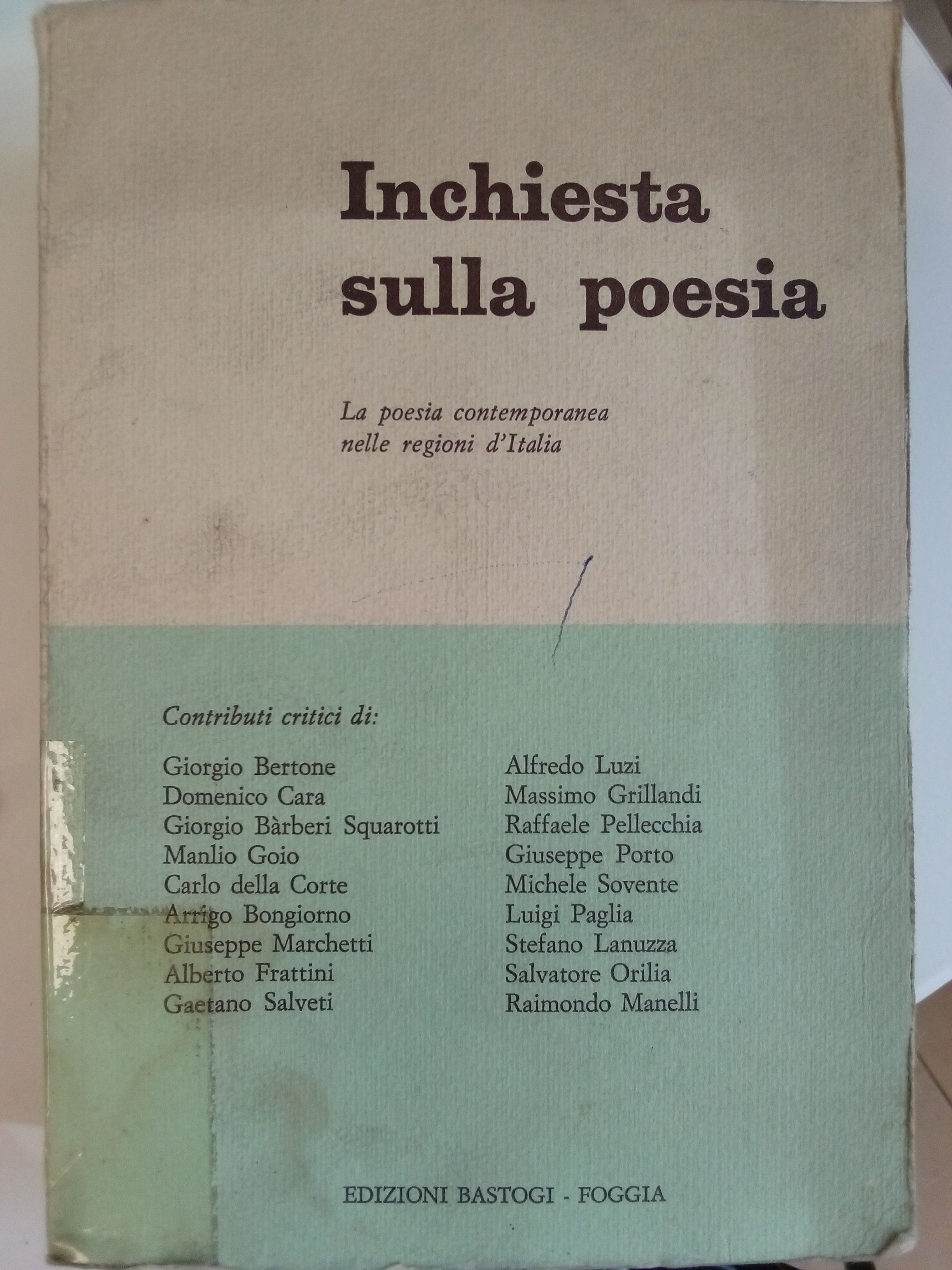 INCHIESTA SULLAPOESIA