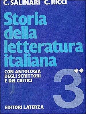 STORIA DELLA LETTERATURA ITALIANA